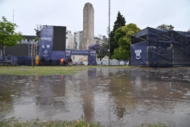 Se suspendió por lluvia el inicio hoy de las Colectividades. Comienzan este sábado