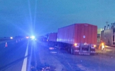 Choque múltiple con heridos en la autopista Rosario-Buenos Aires