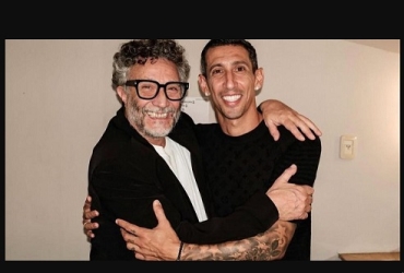 El concierto de Fito Páez contó con la presencia de Di María Ángel