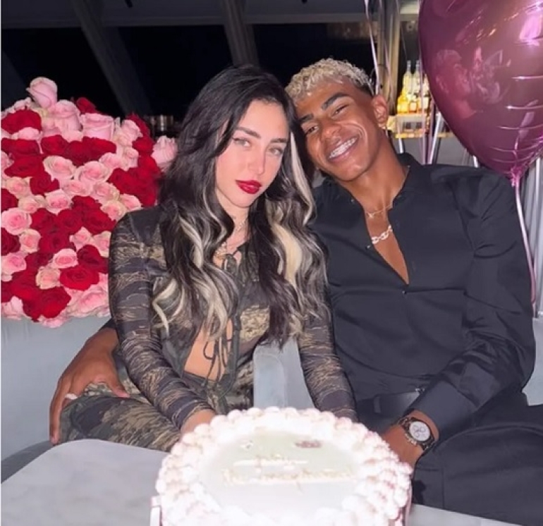 Nicki Nicole celebró sus 25 años junto a Lamine Yamal: la foto que confirma la relación