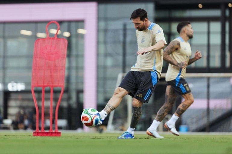 La Selección Argentina con Messi ante Puerto Rico en Miami
