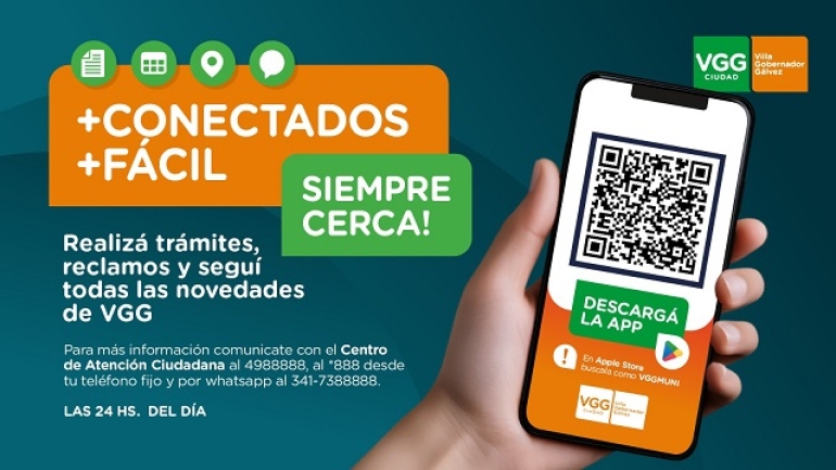 LA MUNICIPALIDAD DE VILLA GOBERNADOR GÁLVEZ LANZÓ UNA APLICACIÓN CIUDADANA