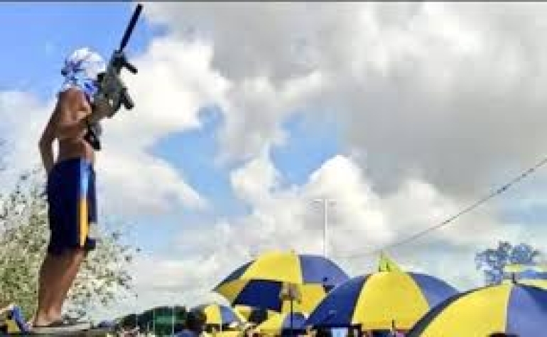 ¿No vieron una ametralladora los funcionarios provinciales?