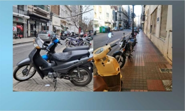 Rosario incorporará lugares exclusivos de estacionamiento de motos