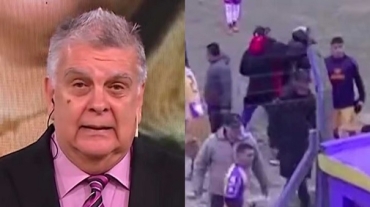 Brutal agresión a Luis Ventura en un partido de fútbol