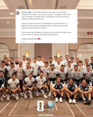 "Pase lo que pase": el conmovedor posteo de Lionel Messi antes de jugar la final del Mundial