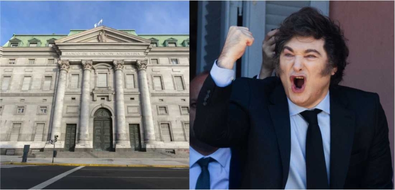 Milei transforma al Banco Nación en Sociedad Anónima