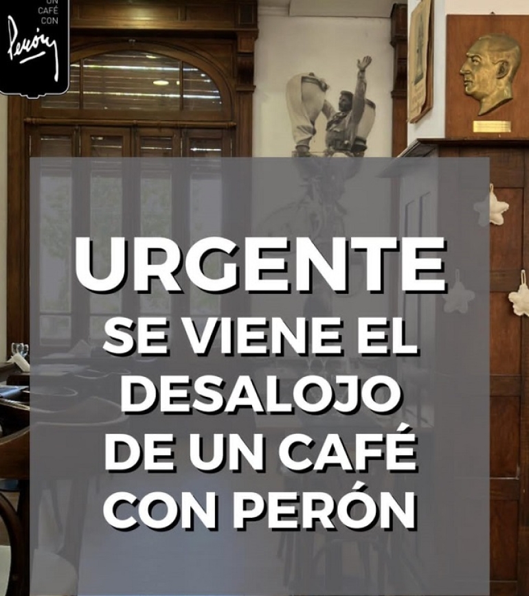“Un Café con Perón” resiste al cierre y visibiliza su lucha con la obra “1955”