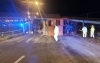 Faenaron vacas que transportaba un cami&oacute;n que volc&oacute; en Circunvalaci&oacute;n