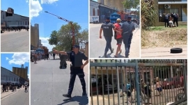 Violenta represión de trabajadores portuarios en Concepción del Uruguay