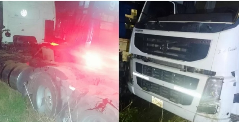 Chocó un tren de carga y un camión en Ricardone, hay desvíos en la A012