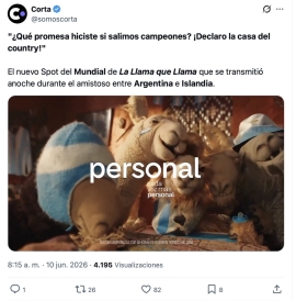 El spot del country: Telecom pateó la pelota y dijo que fue cosa de la agencia publicitaria