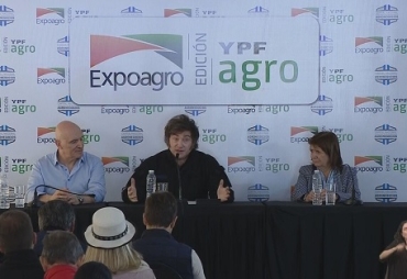 Expoagro 2025: Milei abrió su discurso en  agradeciendo a Bullrich, tras la protesta e incidentes