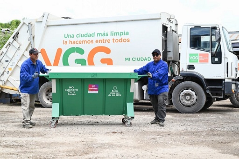 LA MUNICIPALIDAD COMENZÓ CON LA INCORPORACIÓN DE 500 CONTENEDORES NUEVOS