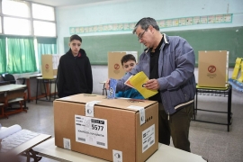 VOTÓ EL DIPUTADO GERMÁN MARTÍNEZ EN ROSARIO