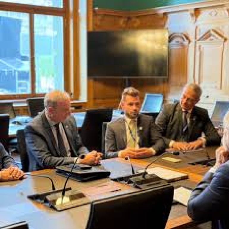 Los senadores santafesinos en Suiza