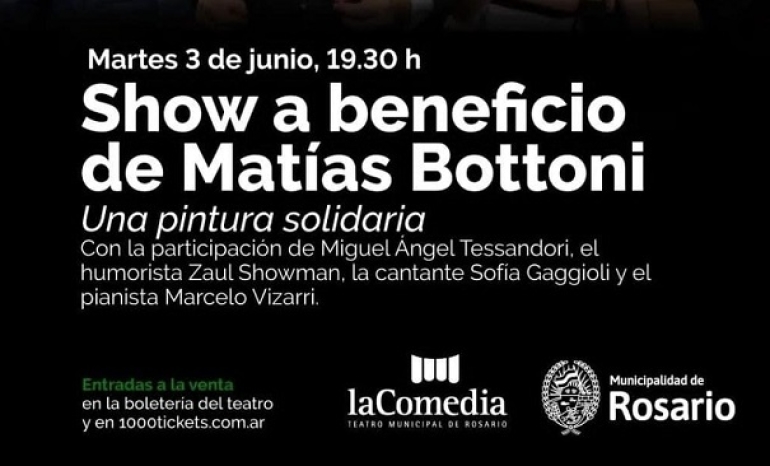 Cruzada artística y solidaria por el nadador Matías Bottoni