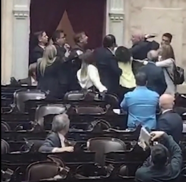 Escándalo en el Congreso: Piñas e insultos entre diputados oficialistas y libertarios disidentes