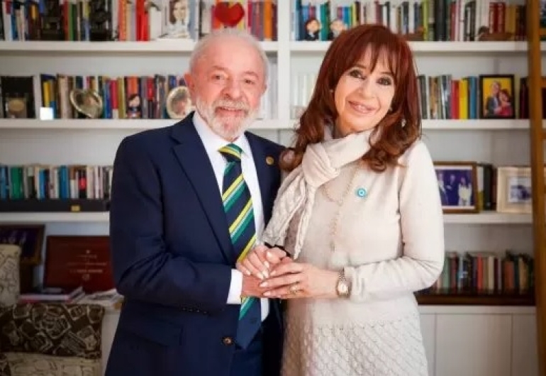 Lula visitó a Cristina Kirchner y estuvieron reunidos casi una hora