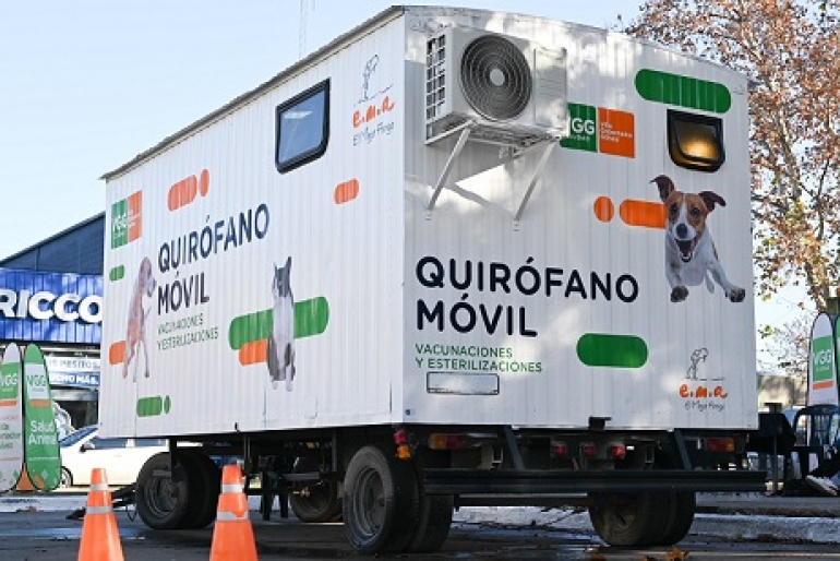 VOLVIÓ EL MÓVIL QUIRÚRGICO DE MASCOTAS DE LA MUNICIPALIDAD DE VGG