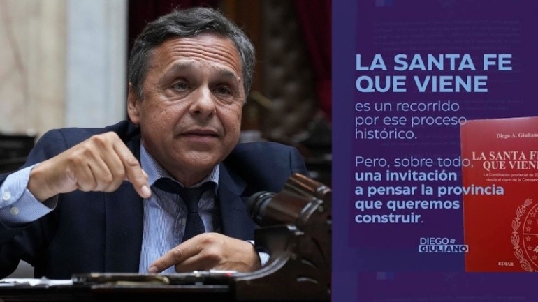 "La Santa Fe que viene": Diego Giuliano presenta en Rosario un libro sobre la nueva Constitución provincial