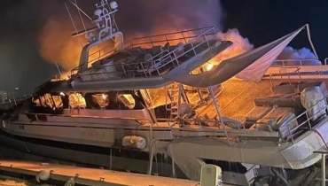 El lujoso yate de Manzano se Incendio y hundió en la Riviera Francesa